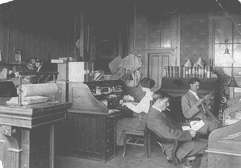 What were the offices like a hundred years ago What were the offices like a hundred years ago