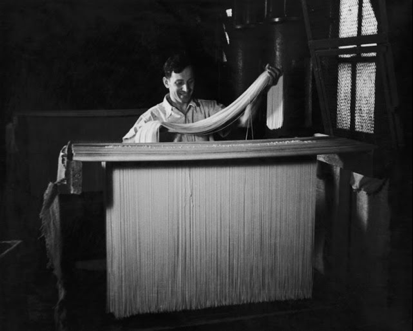 When hung noodles: manufacture of spaghetti at the beginning of the XX century
