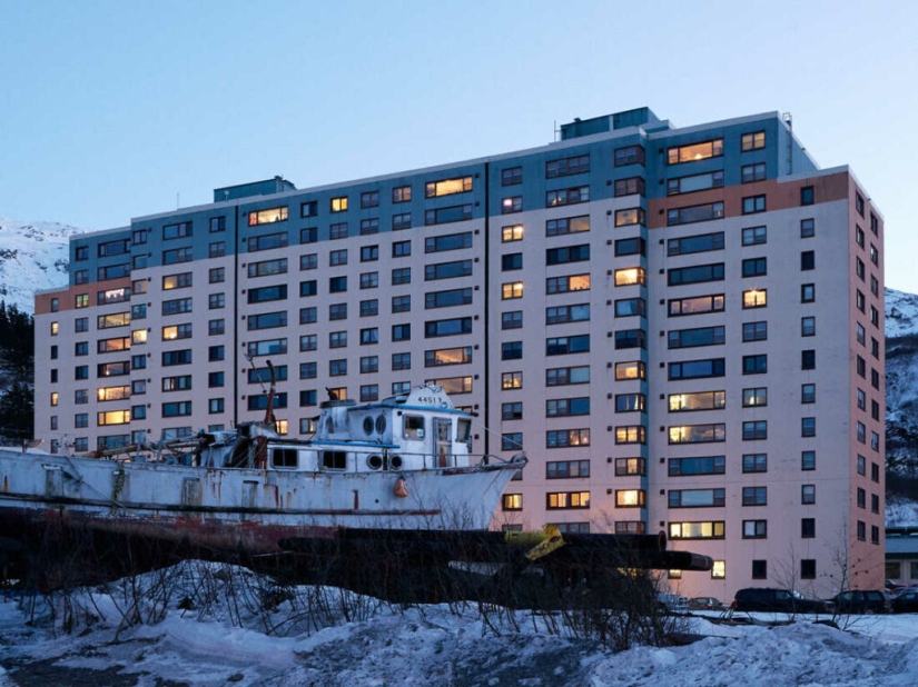 Whittier is an unusual city whose population lives under one roof Whittier is an unusual city whose population lives under one roof