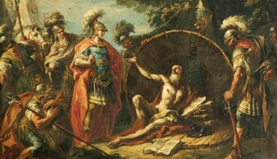 Why did the ancient Greek philosopher Diogenes live in a barrel?