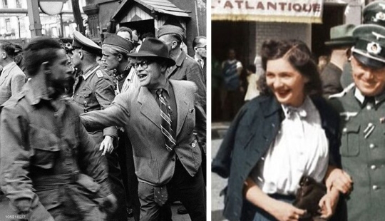 Why did the French beat Americans in the center of Paris in 1944 Why did the French beat Americans in the center of Paris in 1944