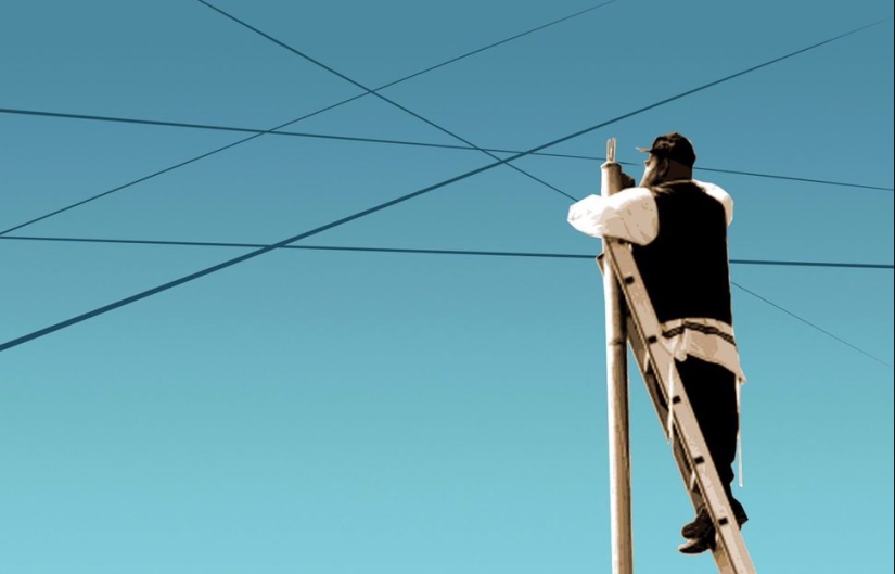 Why do Jews stretch kilometers of fishing line over cities around the world? Why do Jews stretch kilometers of fishing line over cities around the world?