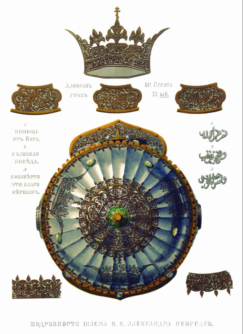 Why is a quote from the Koran forged on the helmet of Alexander Nevsky Why is a quote from the Koran forged on the helmet of Alexander Nevsky