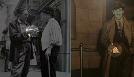 Why Walt Disney shows two fingers in all his photos