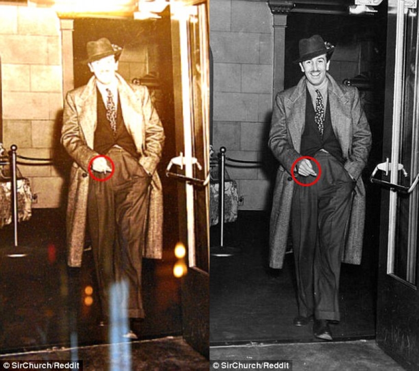 Why Walt Disney shows two fingers in all his photos Why Walt Disney shows two fingers in all his photos