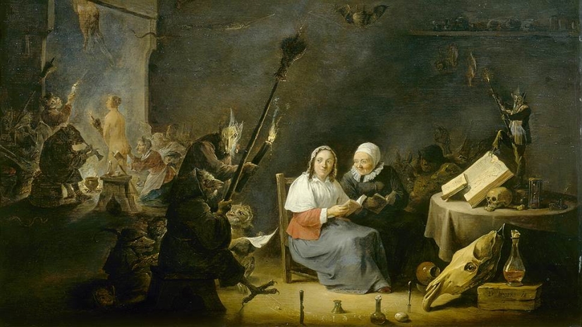 Why were witches depicted riding a broom? Why were witches depicted riding a broom?