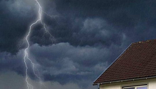 Why you can't take a shower and wash dishes during a thunderstorm