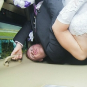 Wildest trash in the haze of revelry:" the best " wedding photos from Russia