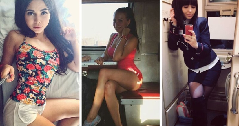 "With you anywhere!": the most beautiful fellow traveler in trains "With you anywhere!": the most beautiful fellow traveler in trains