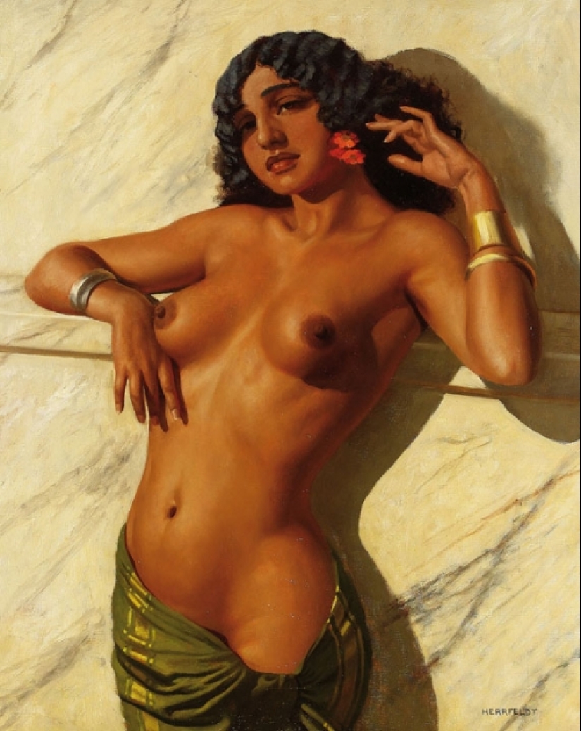 Women's secrets in the paintings of the master of erotic painting Marcel von Herfeldt