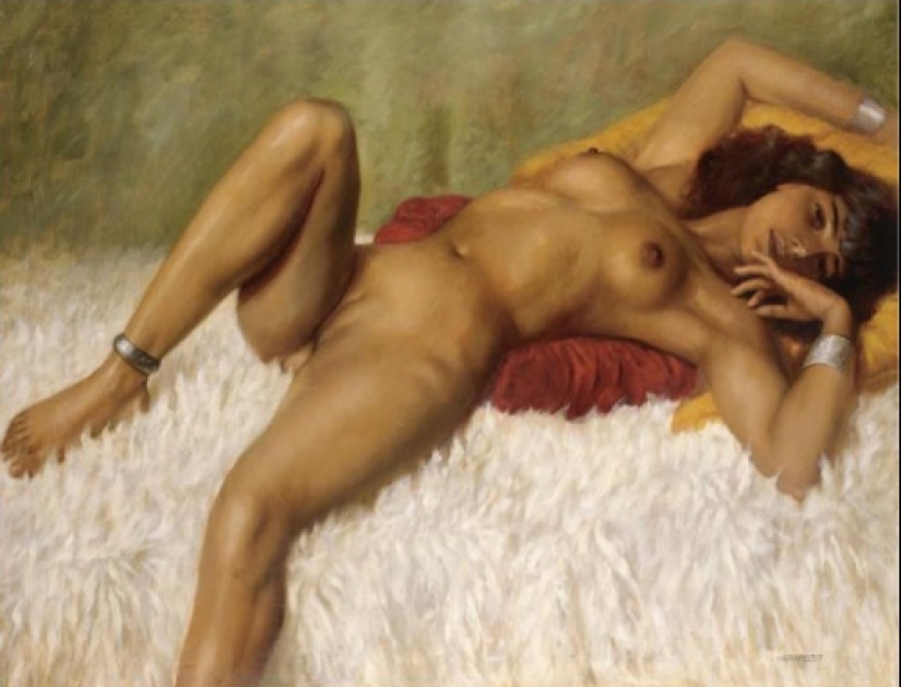 Women's secrets in the paintings of the master of erotic painting Marcel von Herfeldt