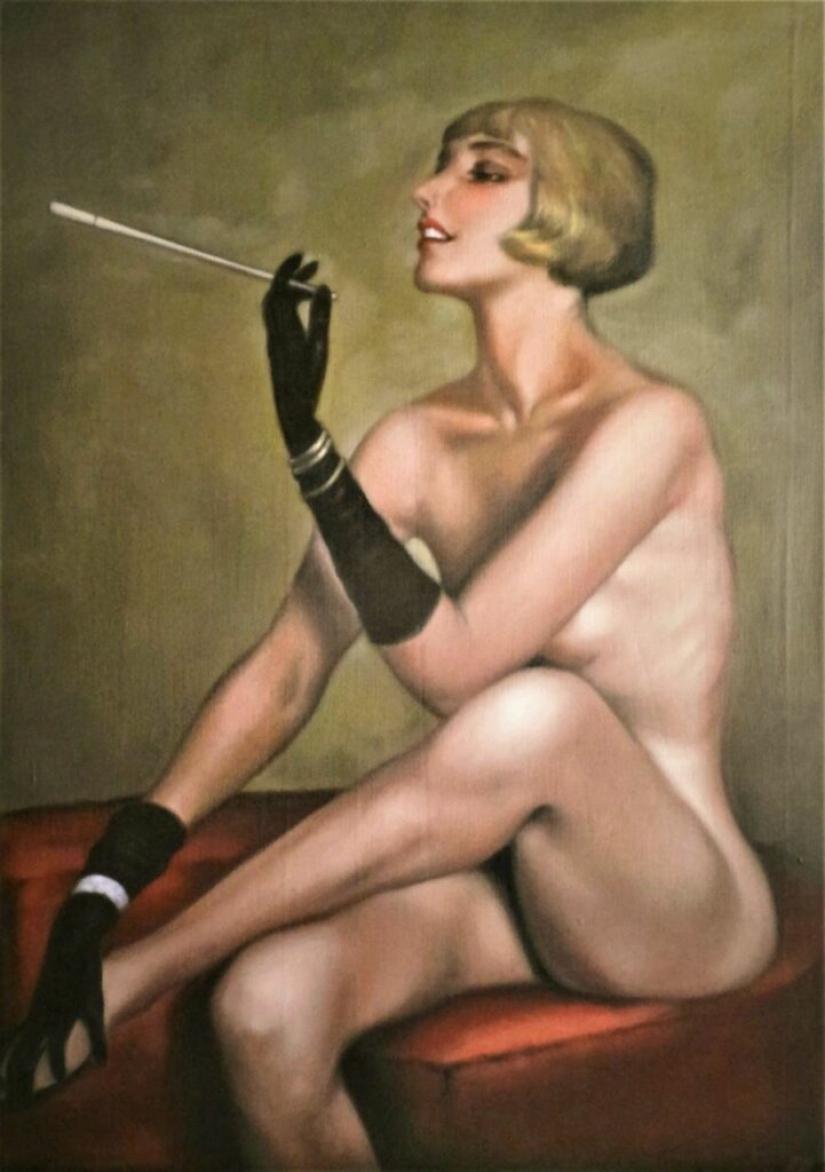 Women's secrets in the paintings of the master of erotic painting Marcel von Herfeldt