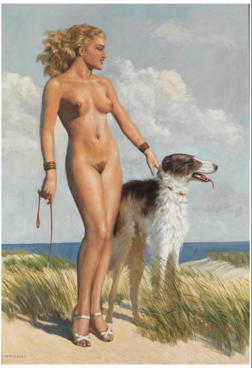 Women's secrets in the paintings of the master of erotic painting Marcel von Herfeldt