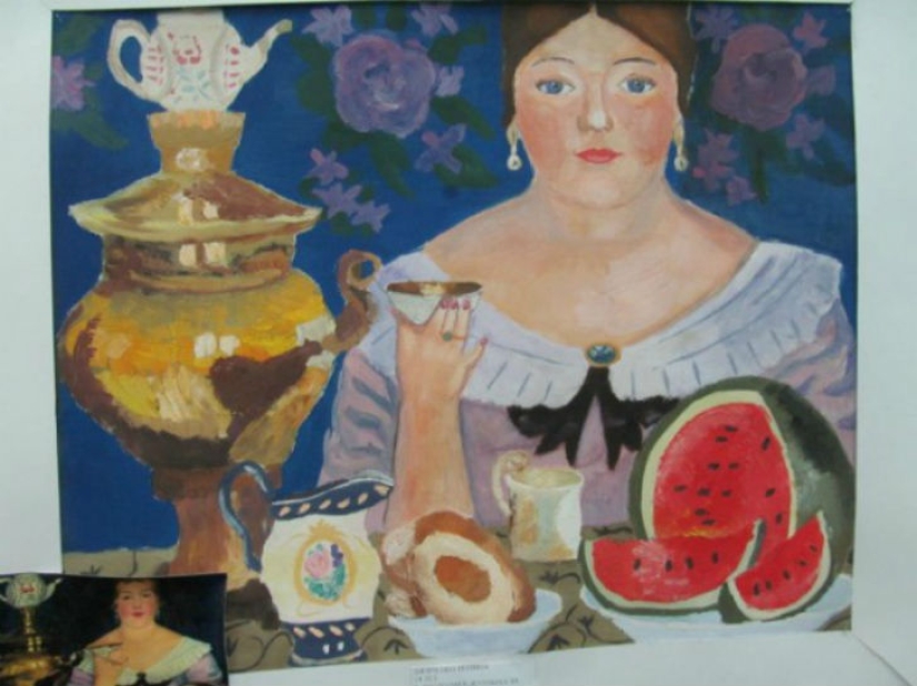 Young geniuses: children reproduced famous masterpieces of painting