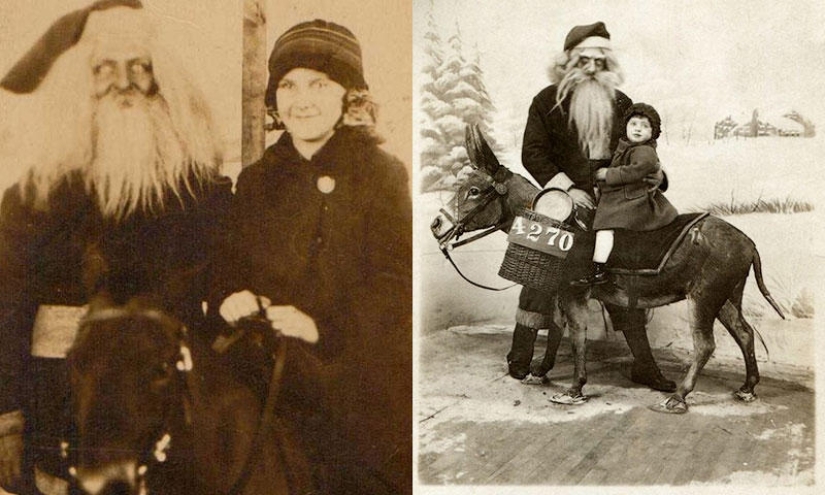 Papá Noel enojado y aterrador Papá Noel enojado y aterrador