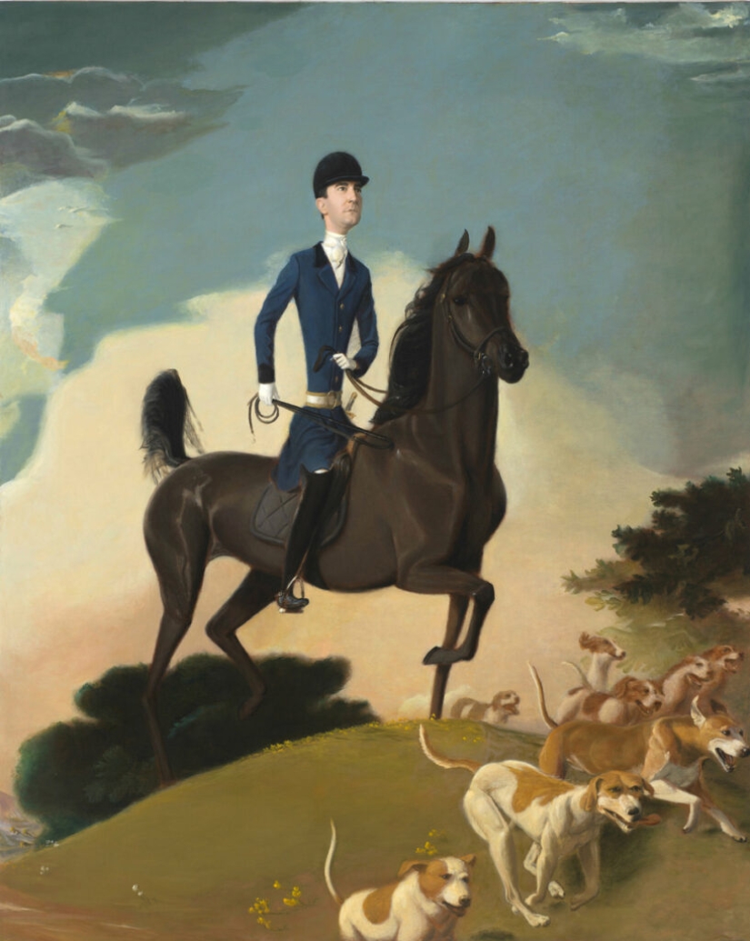 Pinturas irónicas de Jansson Stegner: bellezas enormes frente a chicos delgados Pinturas irónicas de Jansson Stegner: bellezas enormes frente a chicos delgados