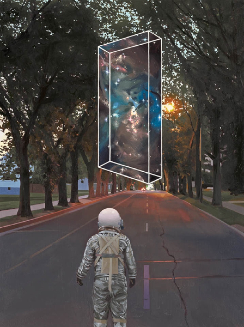 Vagando de un astronauta solitario en los restos de la civilización Vagando de un astronauta solitario en los restos de la civilización