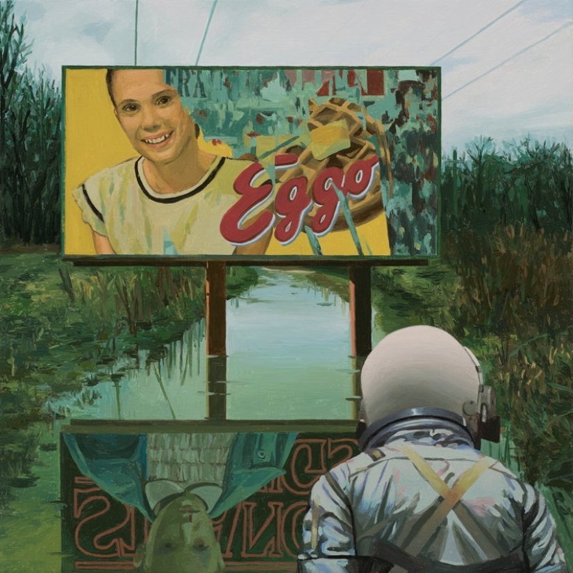 Vagando de un astronauta solitario en los restos de la civilización Vagando de un astronauta solitario en los restos de la civilización