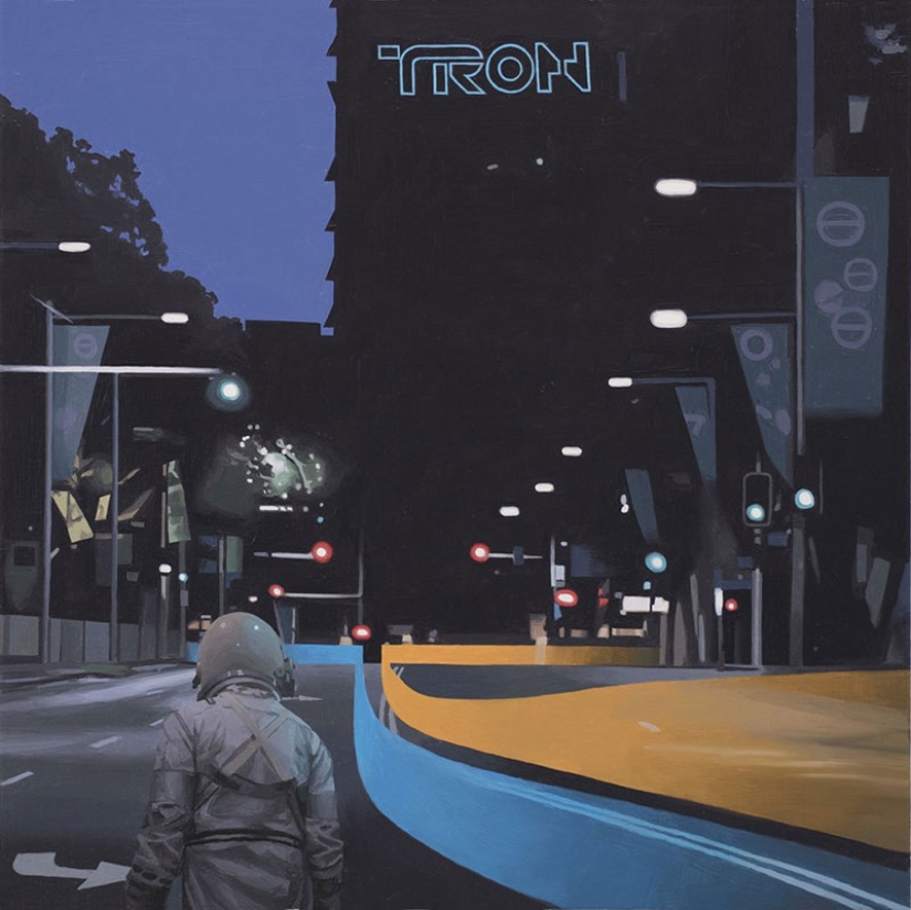 Vagando de un astronauta solitario en los restos de la civilización Vagando de un astronauta solitario en los restos de la civilización